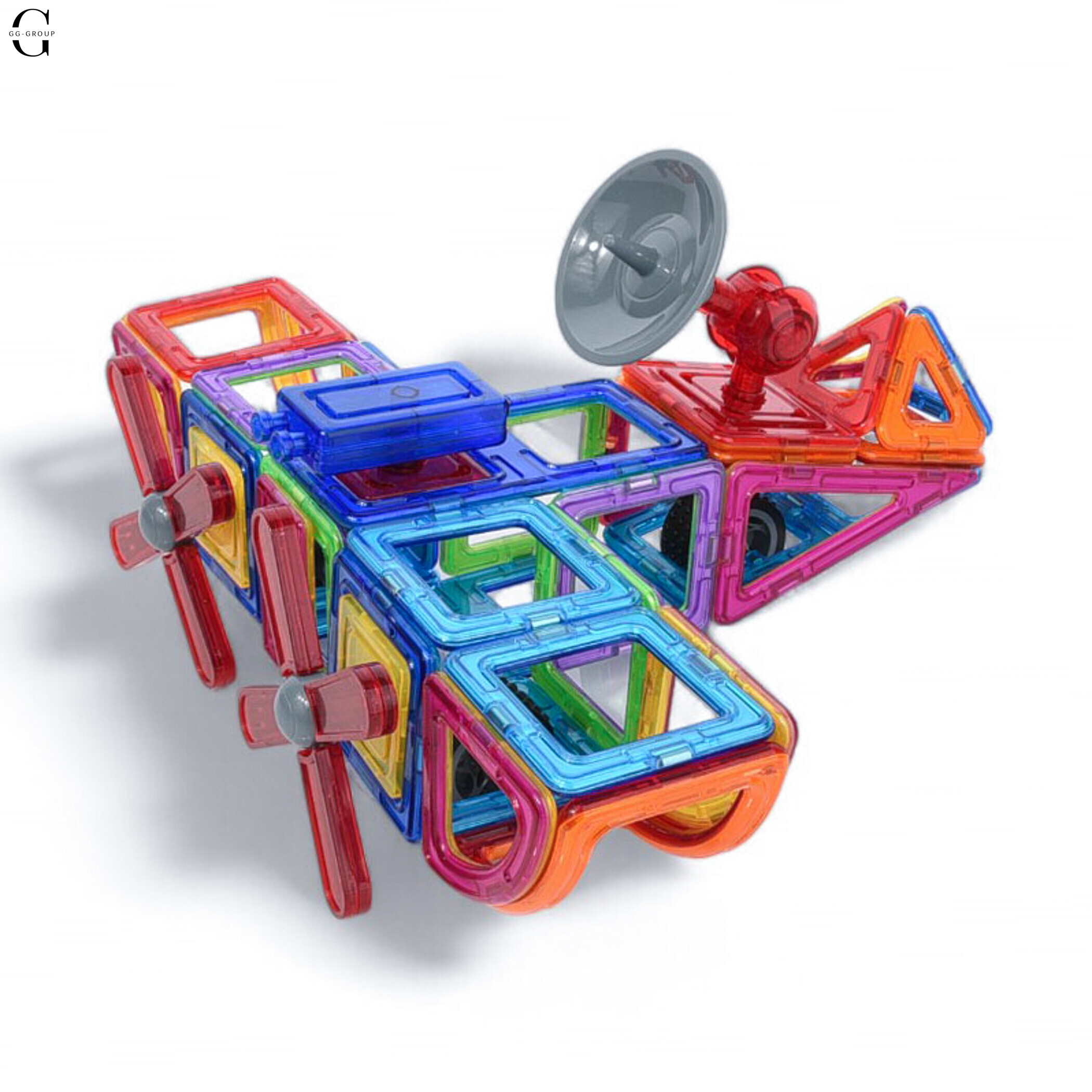 Магнитный, конструктор транспорт, 128 деталей Magnit/Magical/LIMO TOY
